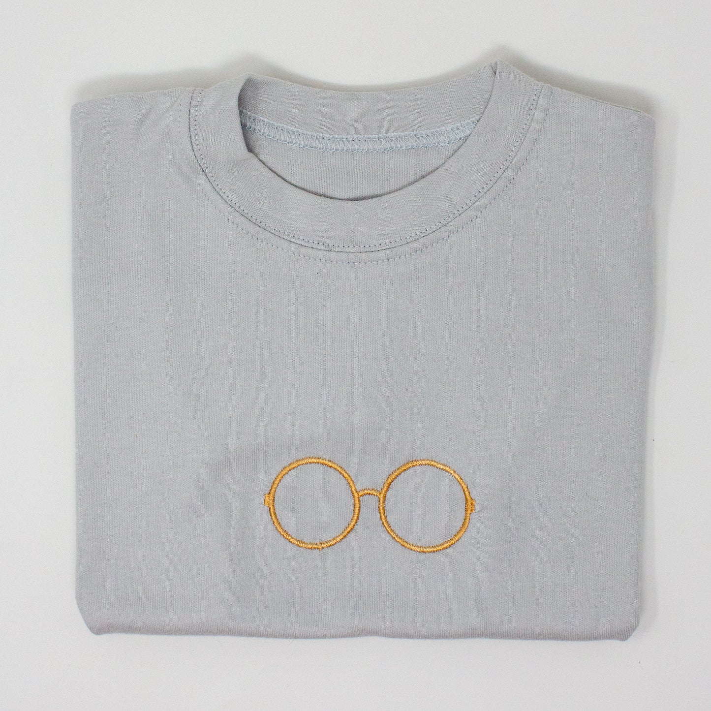 Embroidered Round Glasses T-Shirt - Magical Kids' Tee