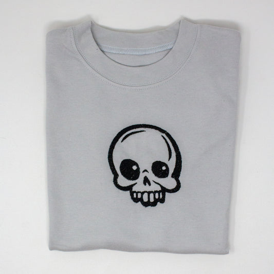 Embroidered Skull T-Shirt - Unique Kids' Tee
