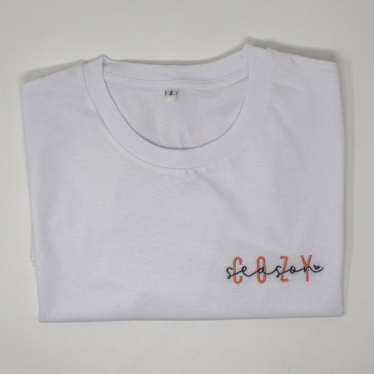 Embrace Cozy Season Embroidered Tee