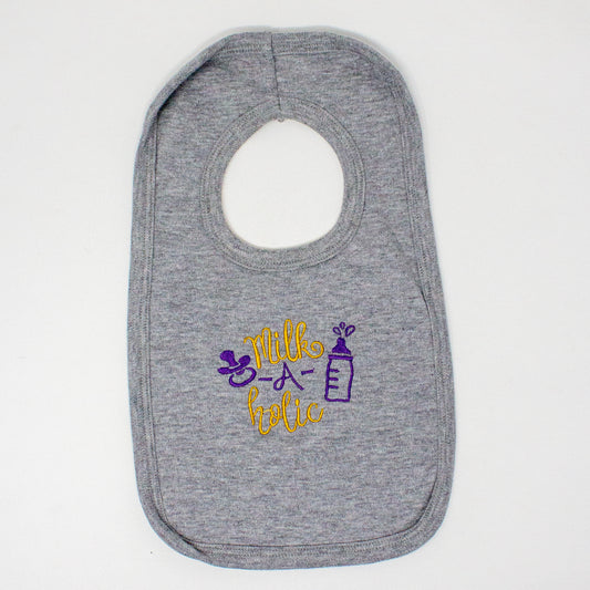 "Milk-a-holic" Pullover Baby Bib
