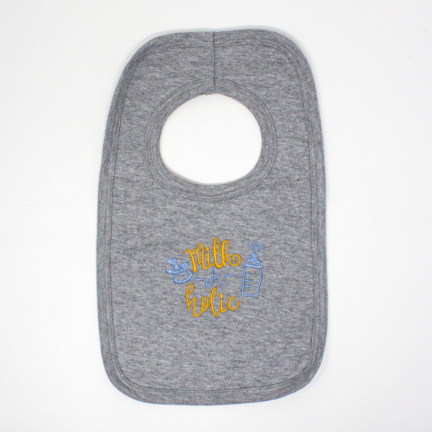 "Milk-a-holic" Pullover Baby Bib