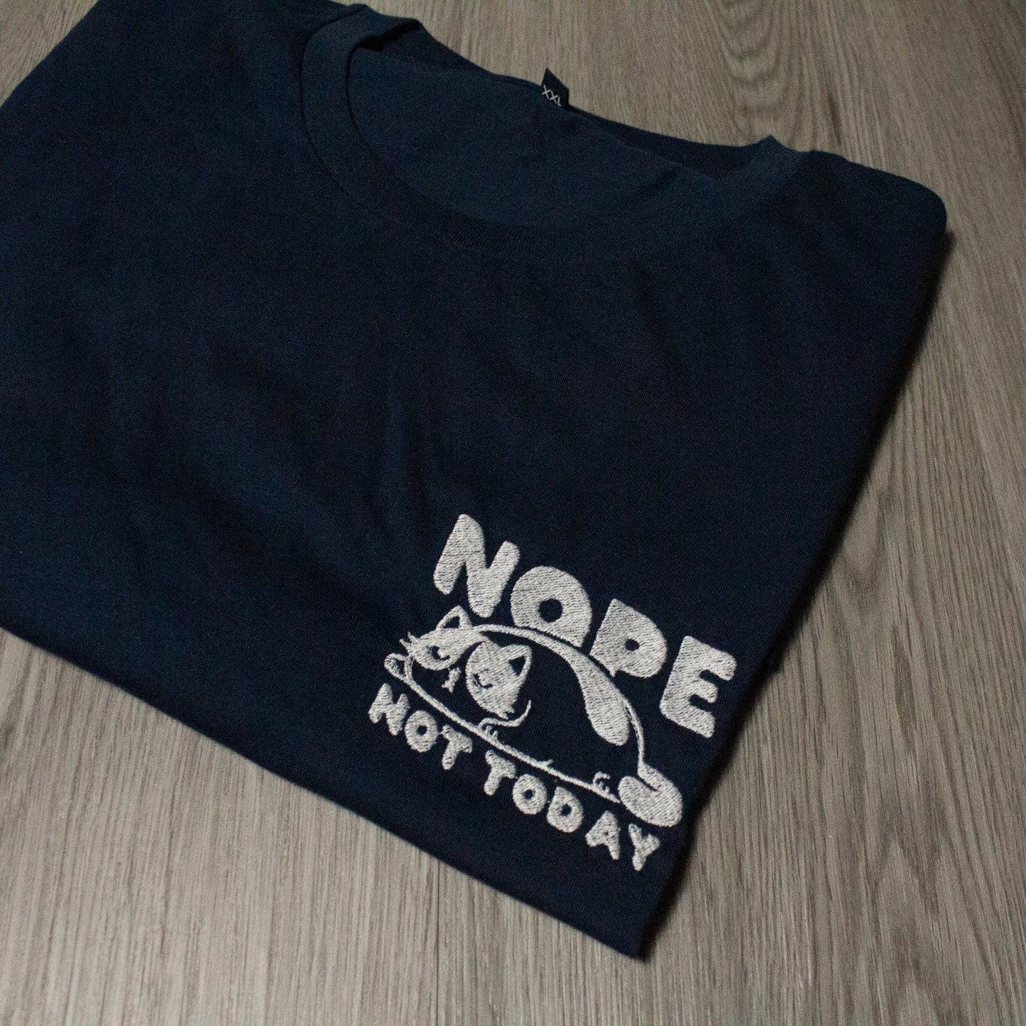Nope, Not Today! Cozy Cat T-Shirt