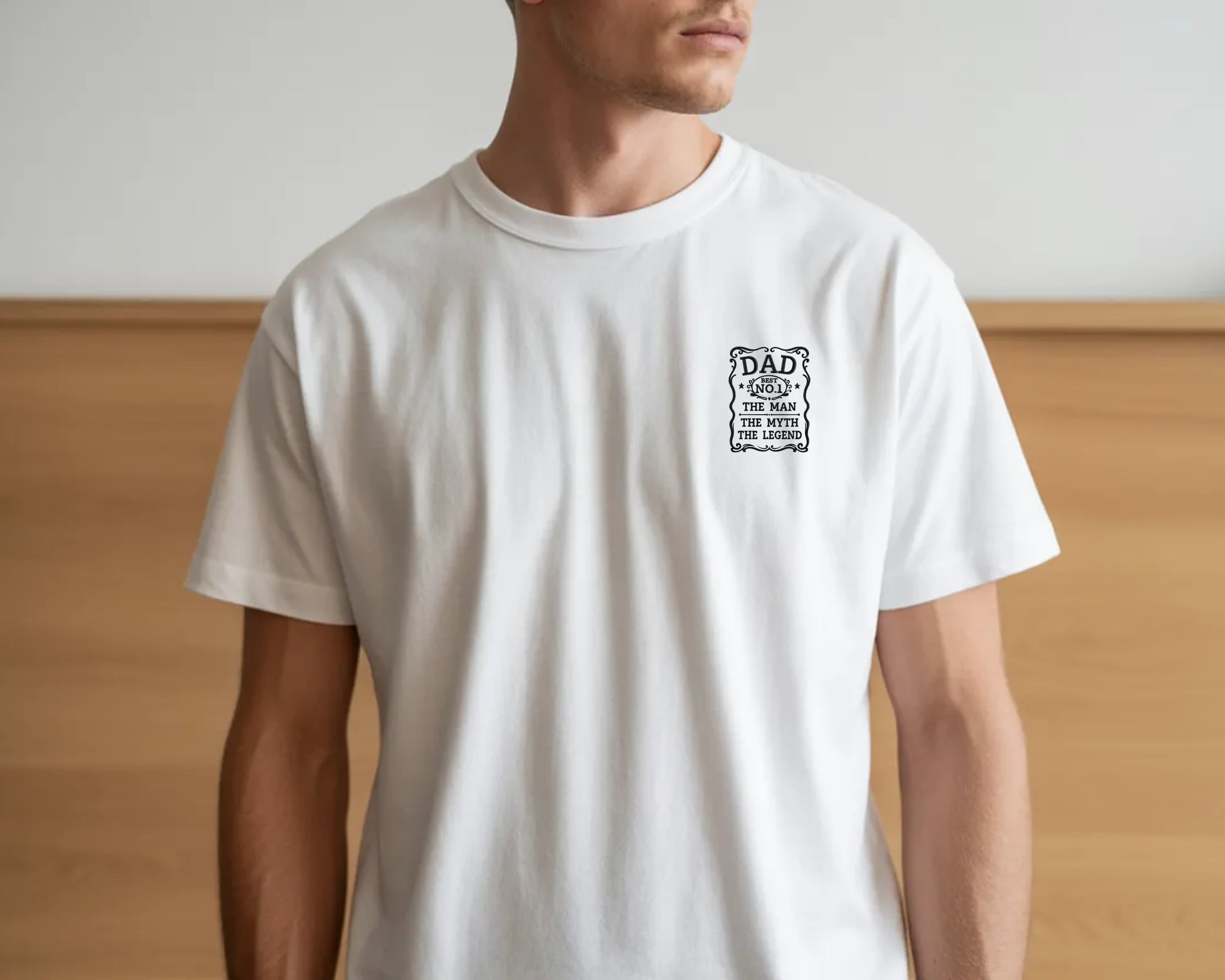 “Best Dad – The Man, The Myth, The Legend” Embroidered T-Shirt