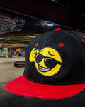 Cool Shades Emoji Snapback Cap - Black & Red