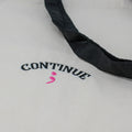 "Continue" Semicolon Embroidered Canvas Tote Bag