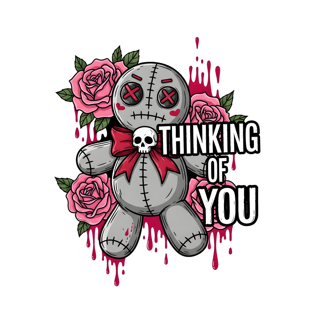 Thinking of You Gothic Voodoo Doll | Graphic T-Shirt