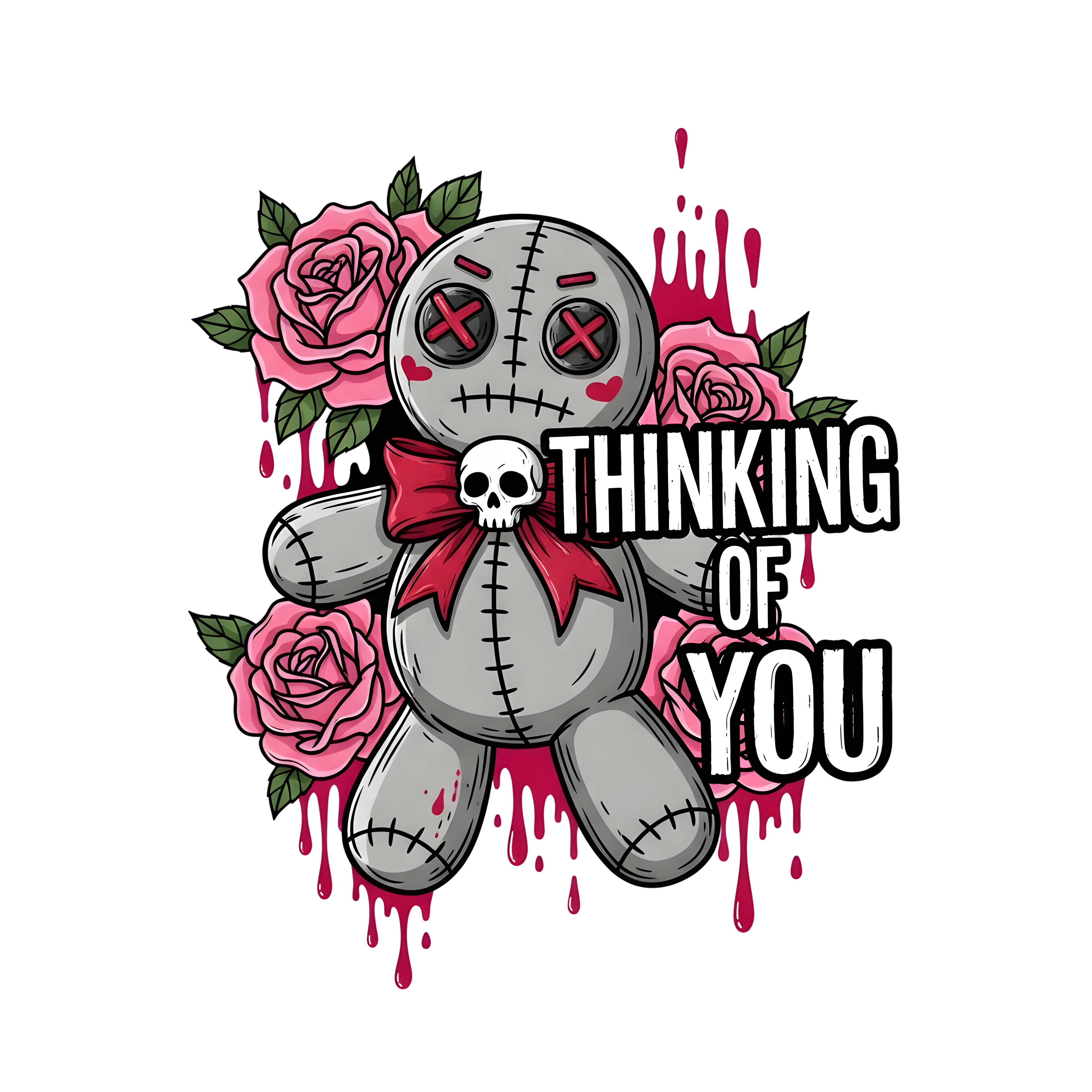 Thinking of You Gothic Voodoo Doll | Graphic T-Shirt