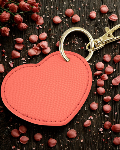 Elegant Heart Keyring & Bag Charm