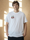 Embroidered Skull & Roses T-Shirt - Beauty in the Macabre Tee