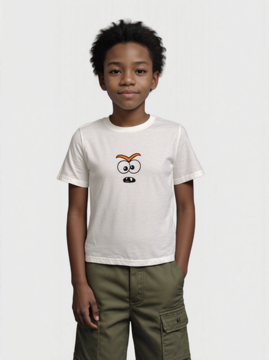 Expressive Cartoon Face T-Shirt