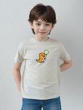 Embroidered Dinosaur & Balloon T-Shirt - Cute Kids' Tee