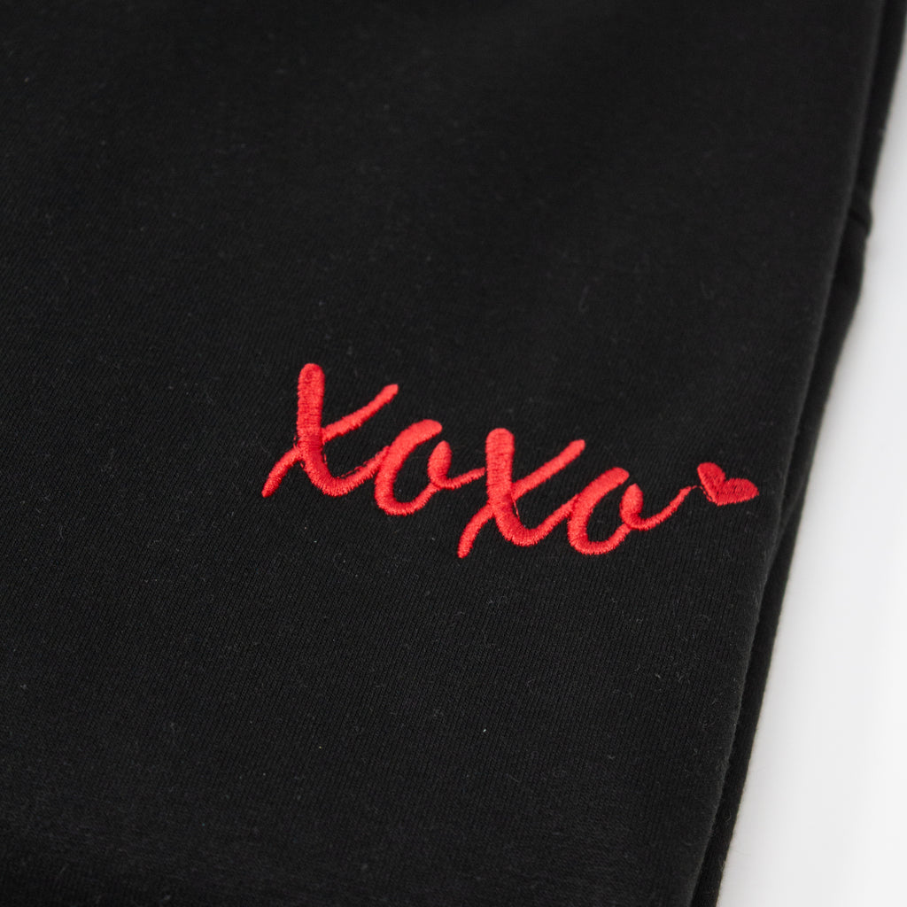 "XOXO" Embroidered Sweatshirt - Valentine's Day Gift -  Romantic Pullover