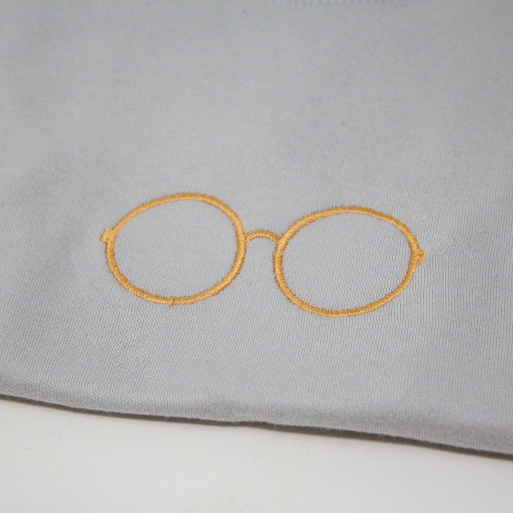 Embroidered Round Glasses T-Shirt - Magical Kids' Tee
