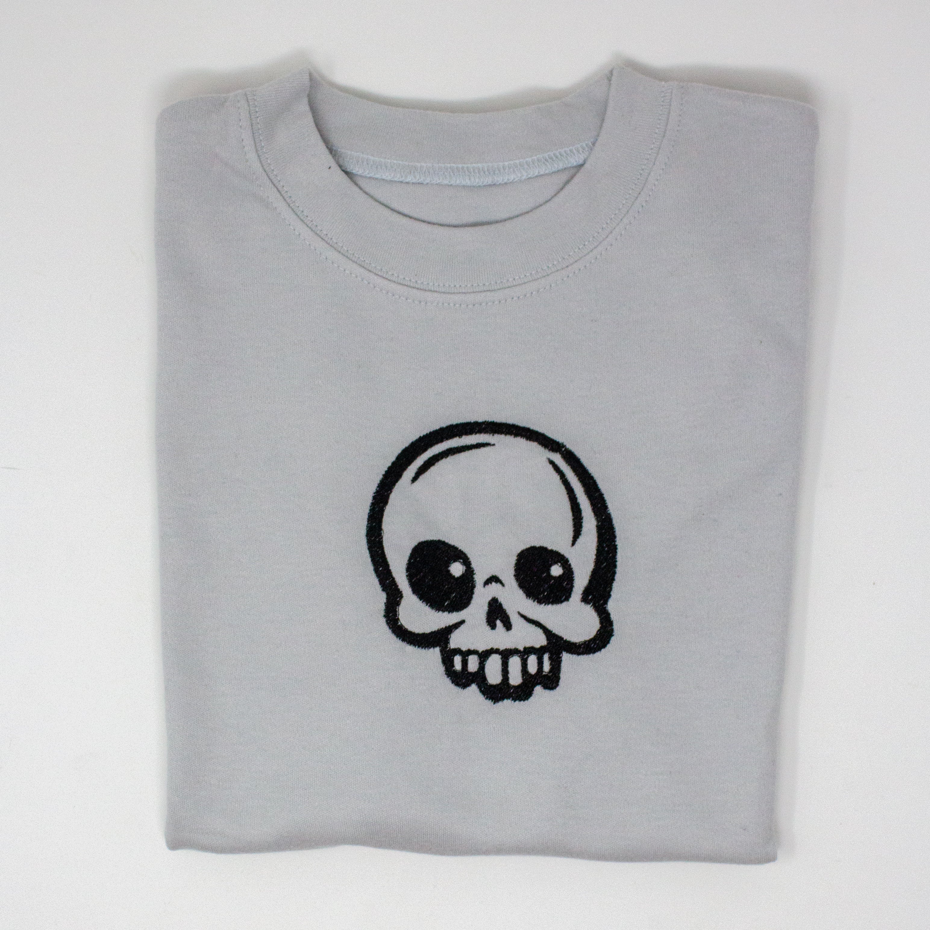 Embroidered Skull T-Shirt - Unique Kids' Tee