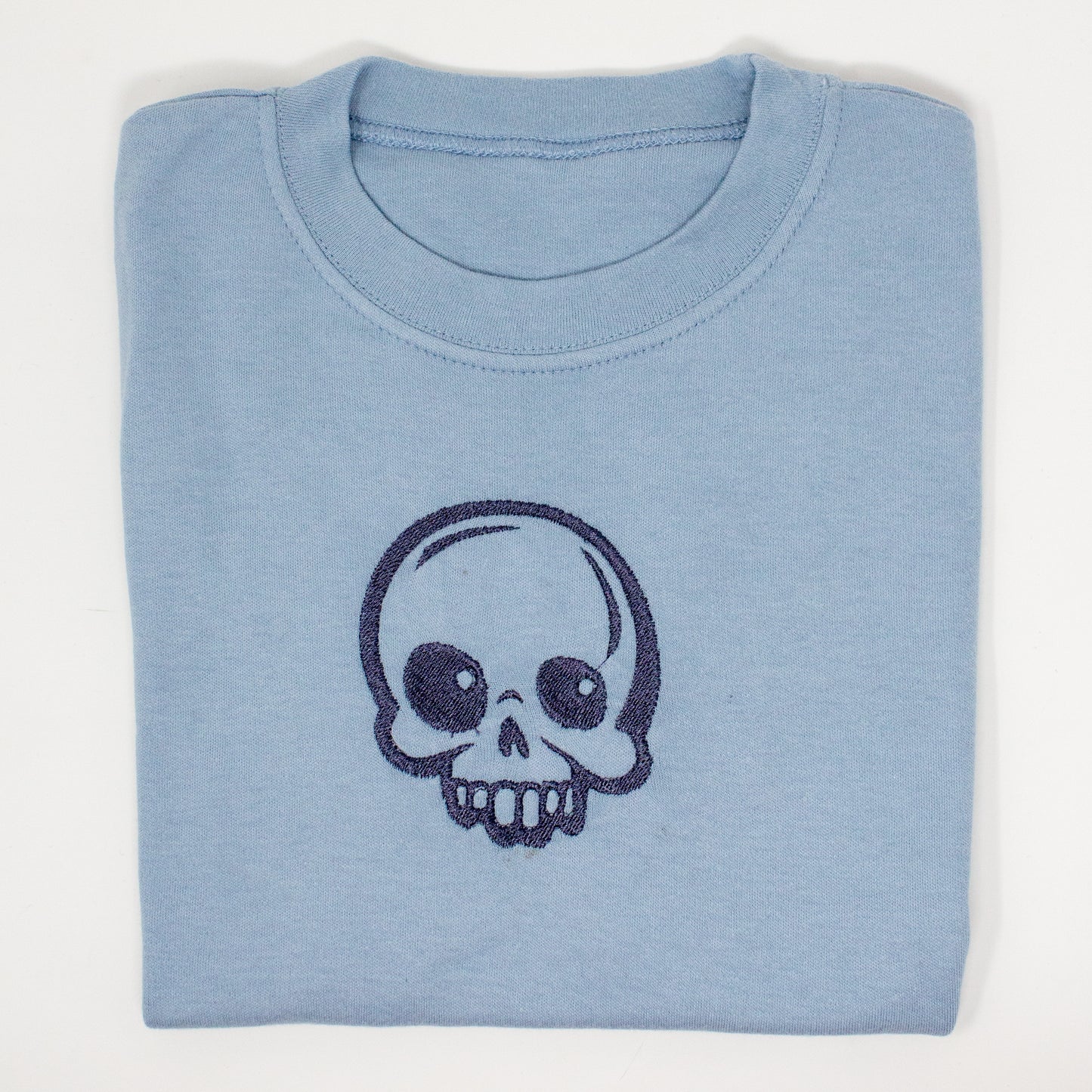 Embroidered Skull T-Shirt - Unique Kids' Tee