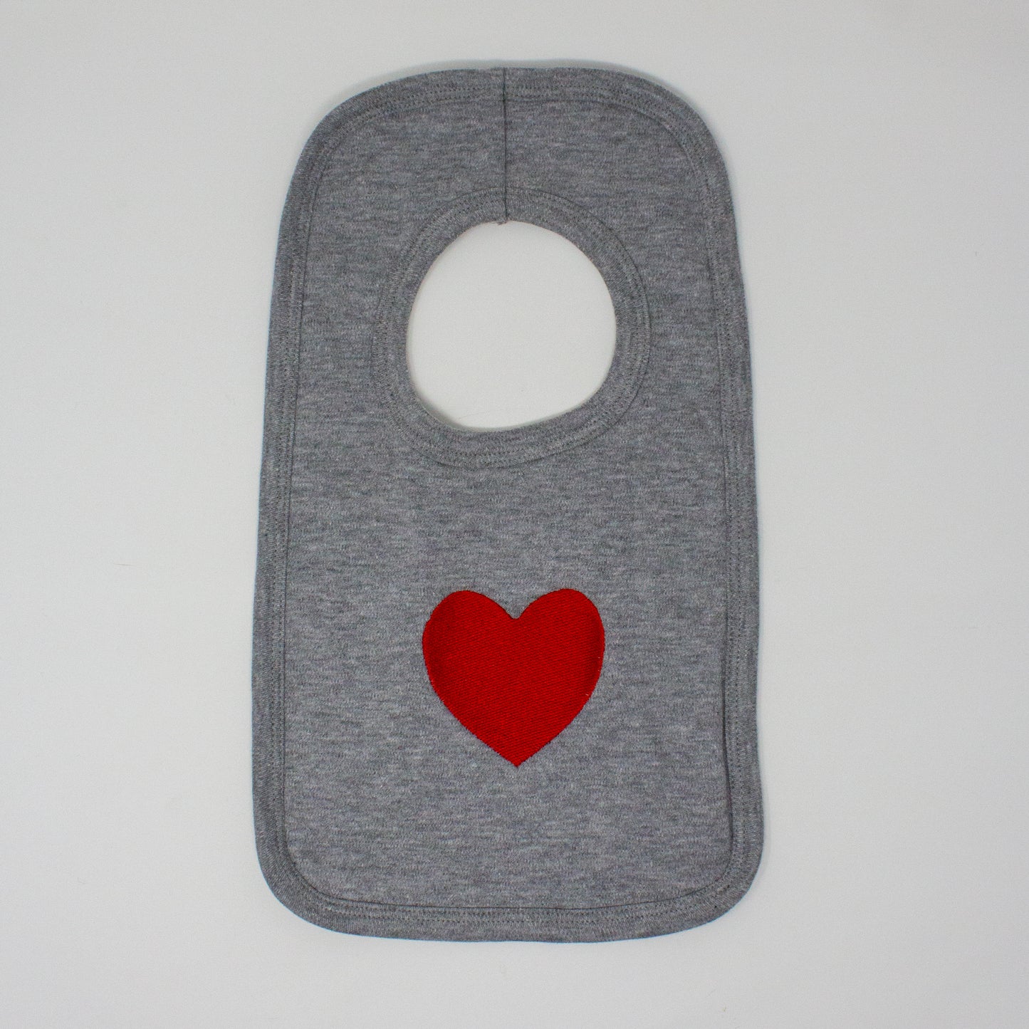 Heart Appliqué Baby Bib