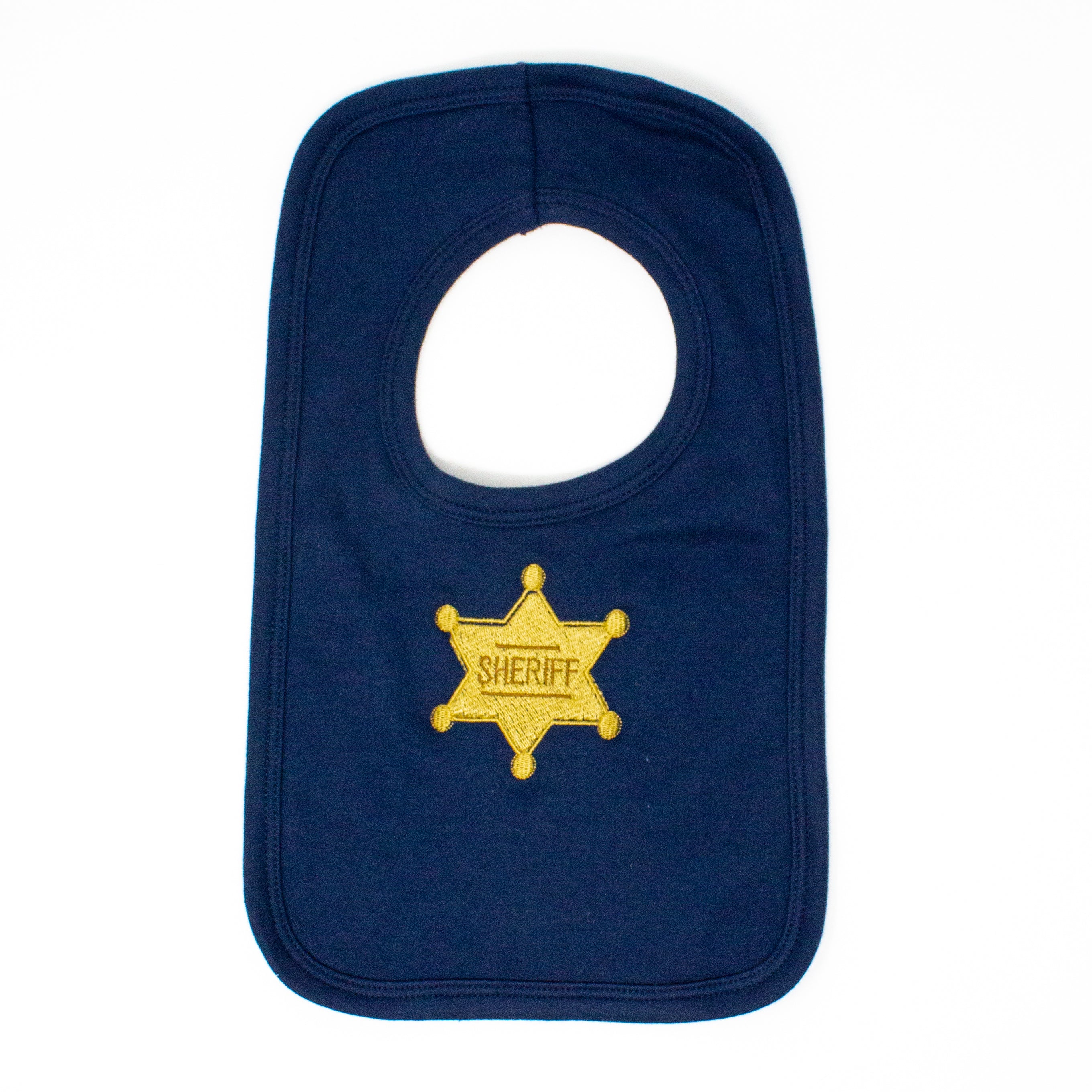 "New Sheriff in Town" Baby Bib - Cute Western Style for Messy Little Deputies