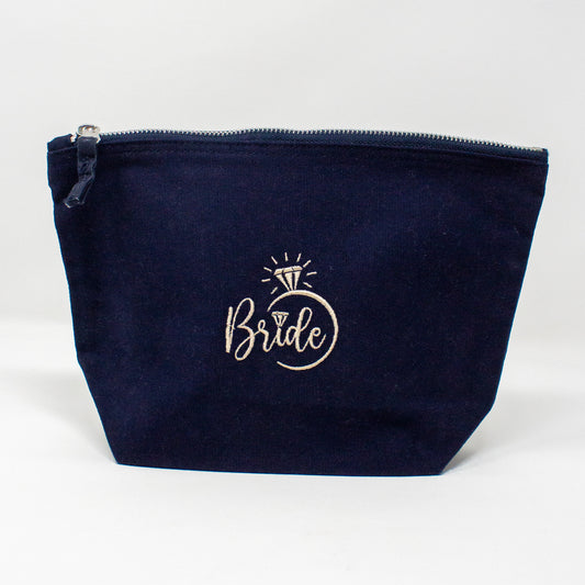 Elegant "Bride" Makeup Bag