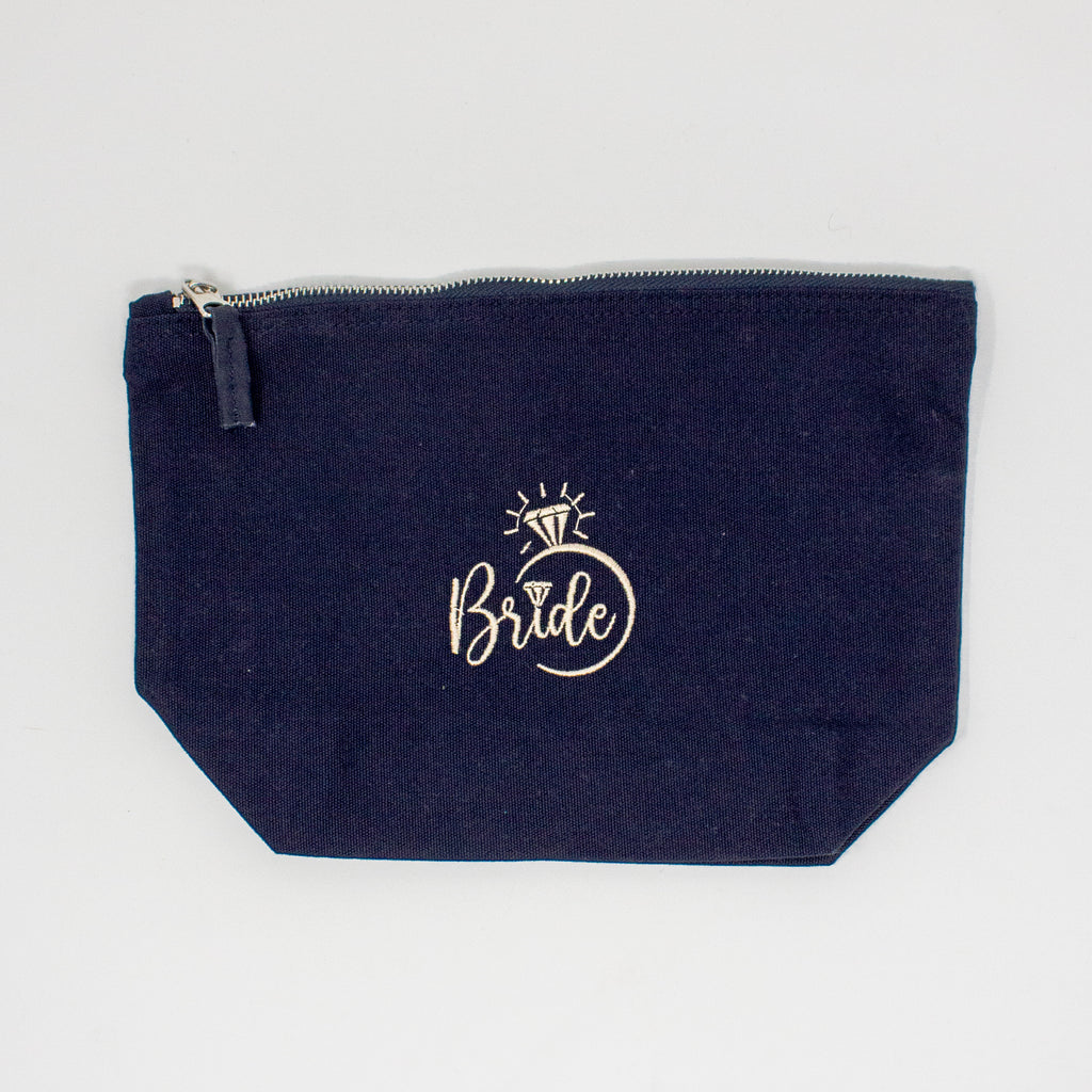 Elegant "Bride" Makeup Bag