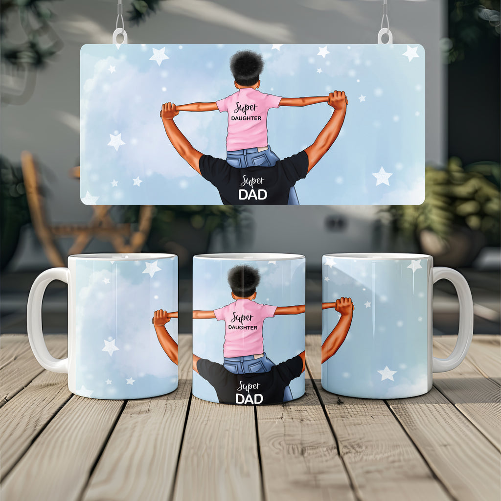 Super Dad Mug – Super Kid / Son / Daughter 11oz Ceramic Mug