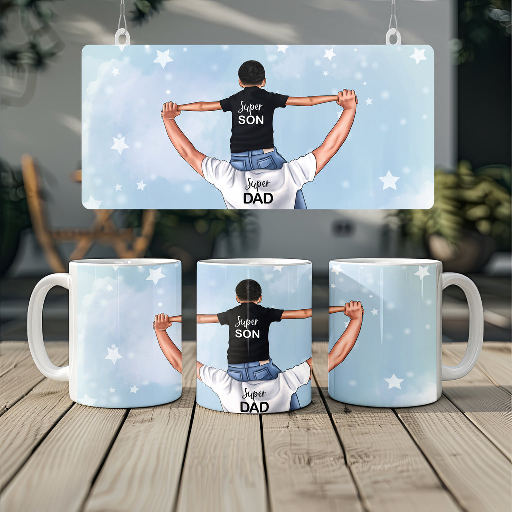 Super Dad Mug – Super Kid / Son / Daughter 11oz Ceramic Mug