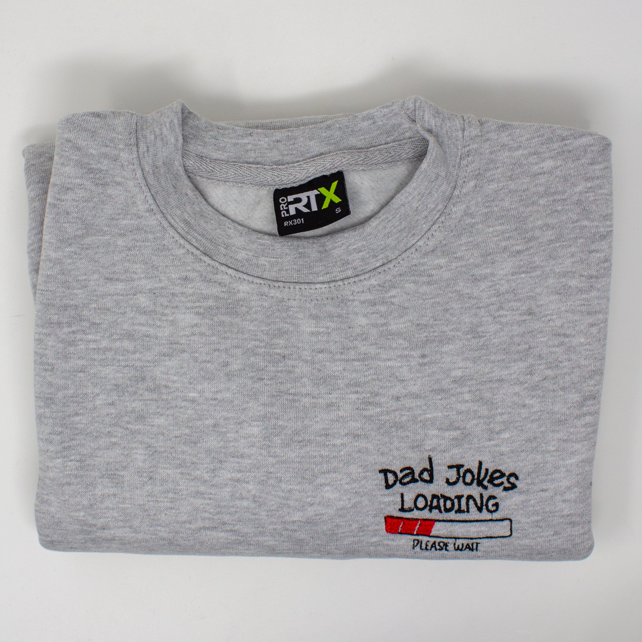 "Dad Jokes Loading" Embroidered Sweatshirt - Funny Humor Gift