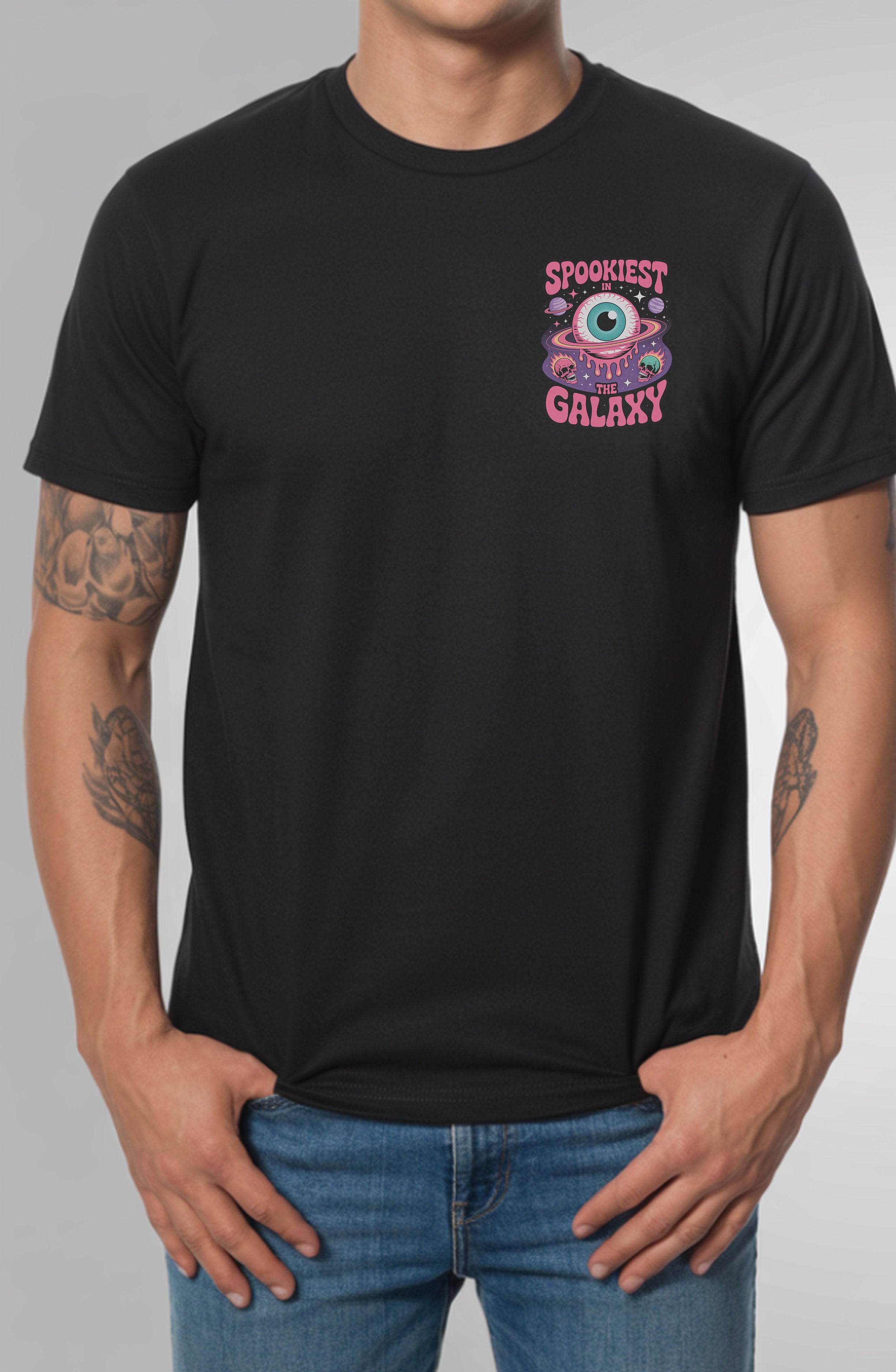 Spookiest in the Galaxy Funny Retro Space Eye