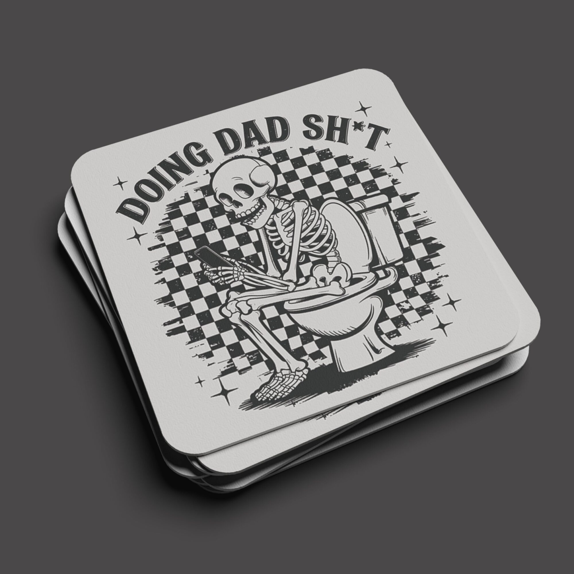 💀 Doing Dad Sh*t Mug & Coaster Set