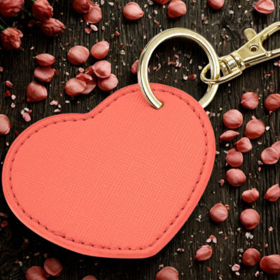 Elegant Heart Keyring & Bag Charm