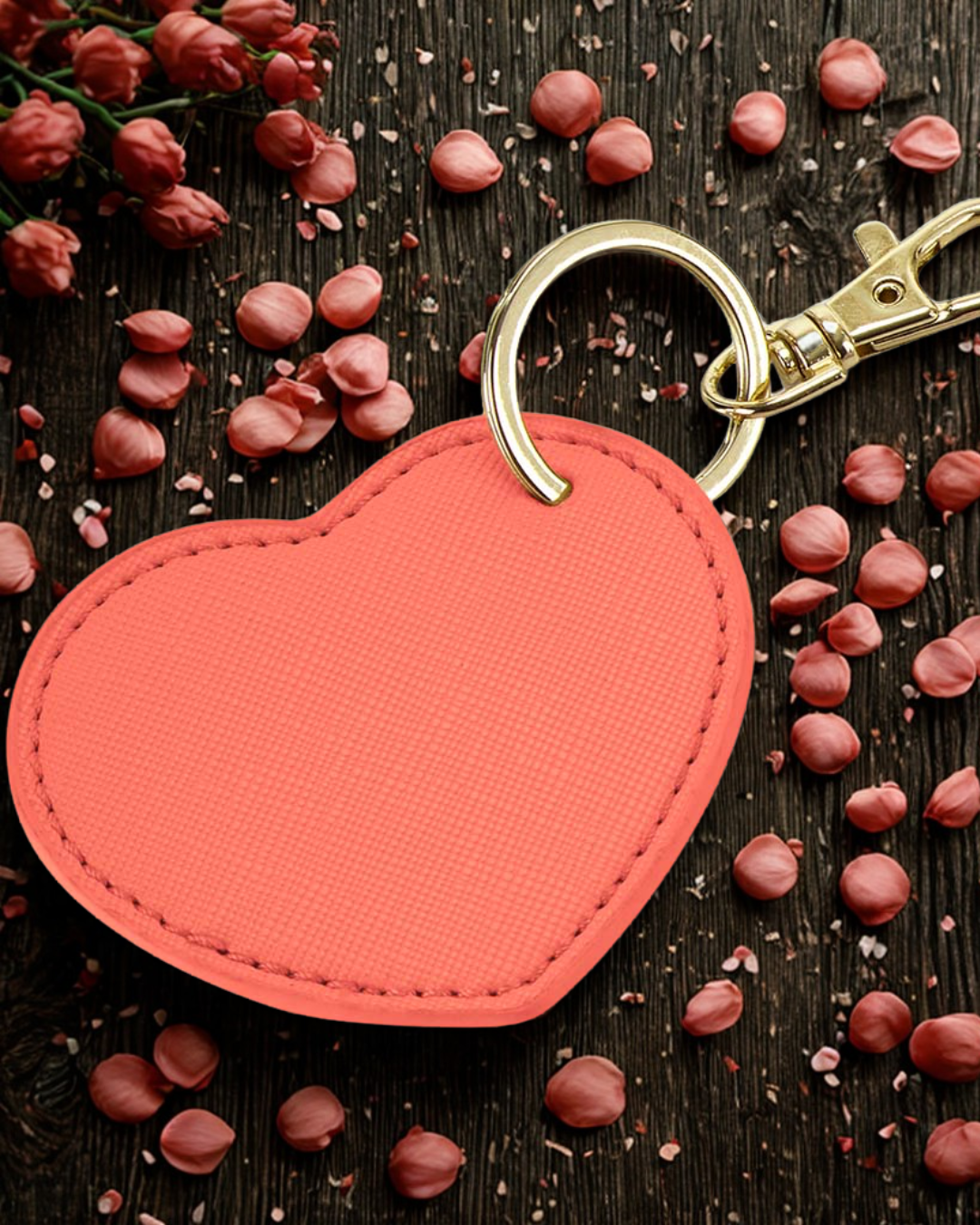 Elegant Heart Keyring & Bag Charm