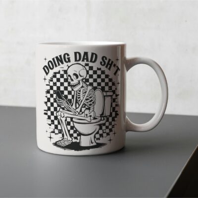 💀 Doing Dad Sh*t Mug & Coaster Set