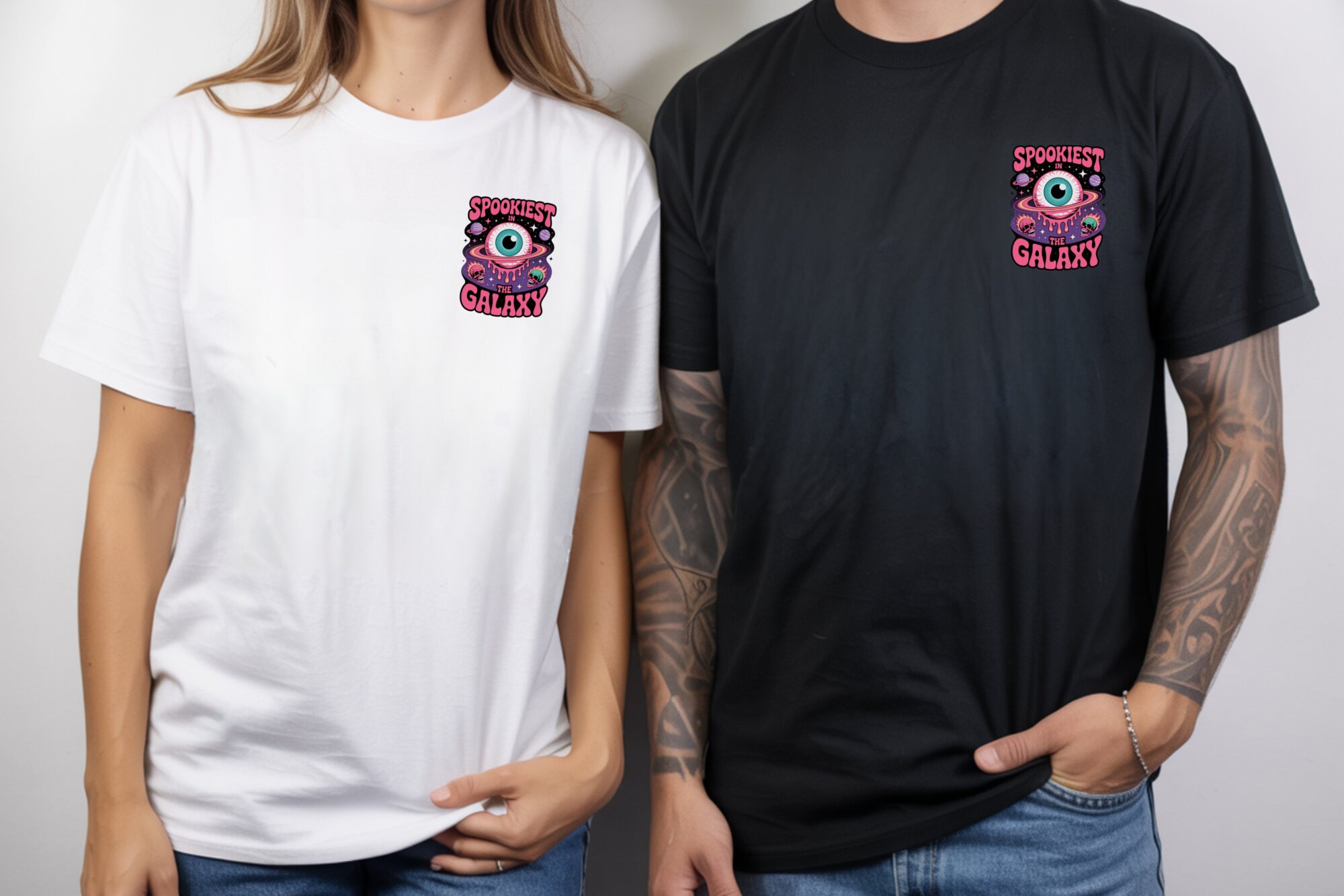 Spookiest in the Galaxy Funny Retro Space Eye
